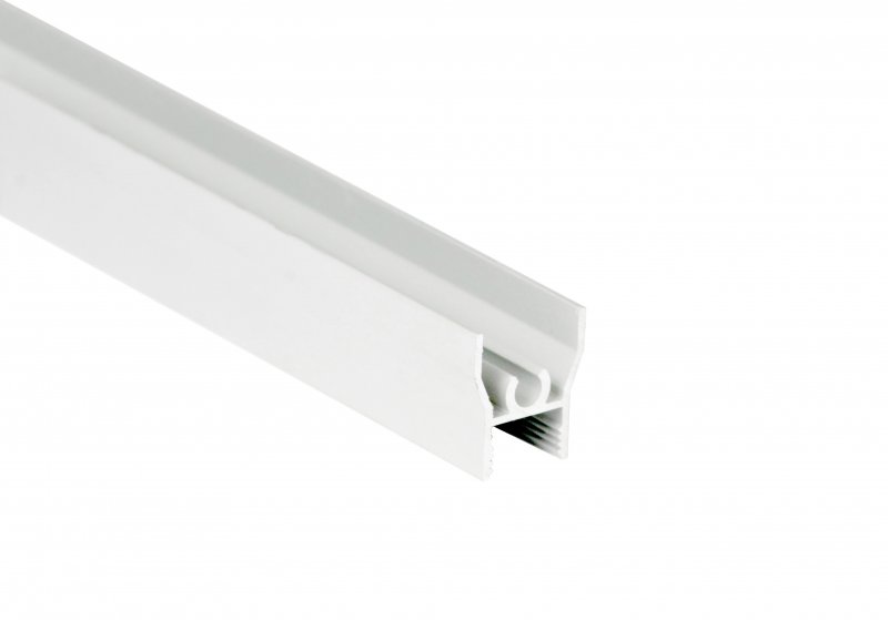 GEP rámový profil vodorovný horní Al, 10mm, 280cm, BÍLÁ