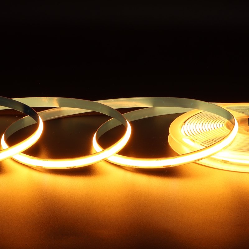 LED pásek COB 320 LED/m 10,2W/m 24V AMBER WHISKEY, IP20 