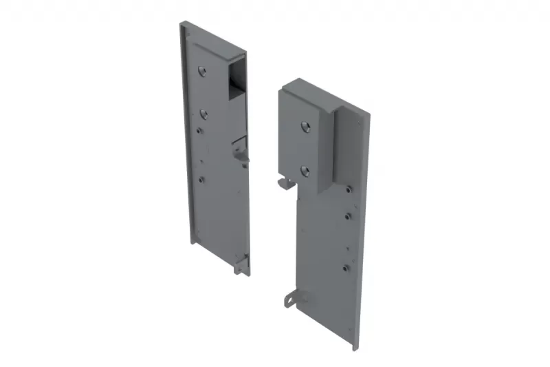 AXIS PRO čelní kování samostatné H=120mm, ANTRACIT