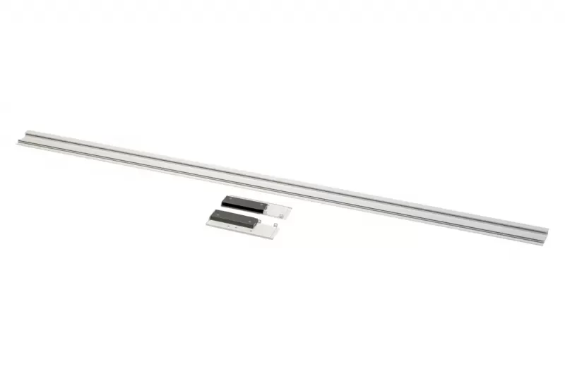 AXIS PRO čelní kování pro sklo s lištou H=120mm, 1200mm, ČERNÁ