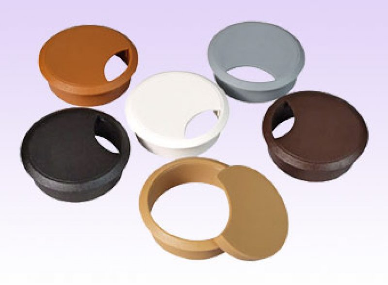 průchodka kabelová plast pr. 70mm třešeň