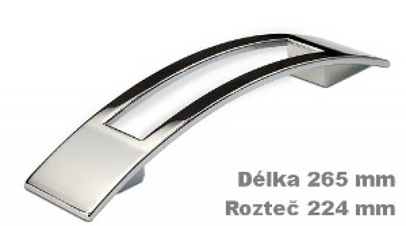úchytka 2113 ZN1 chrom lesklý 224mm