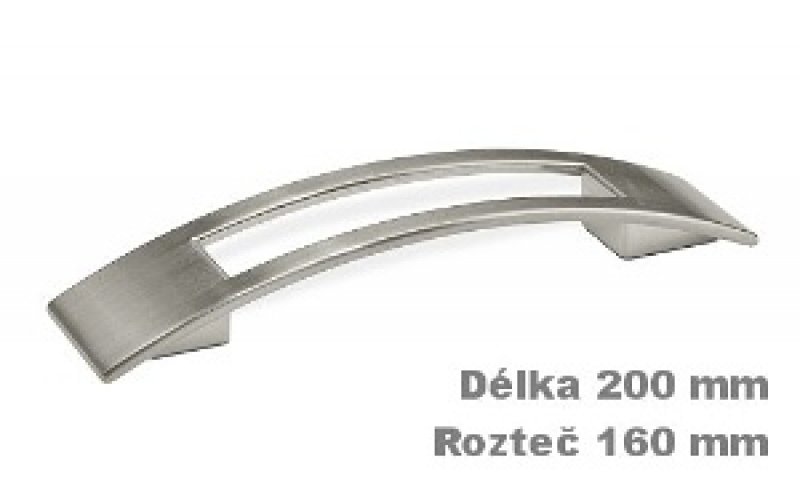 úchytka 2113 ZN21 nikl jemně broušeny 160mm