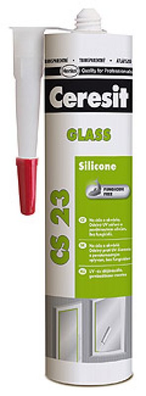 silikon CERESIT CS 23 na sklo bílý 300ml