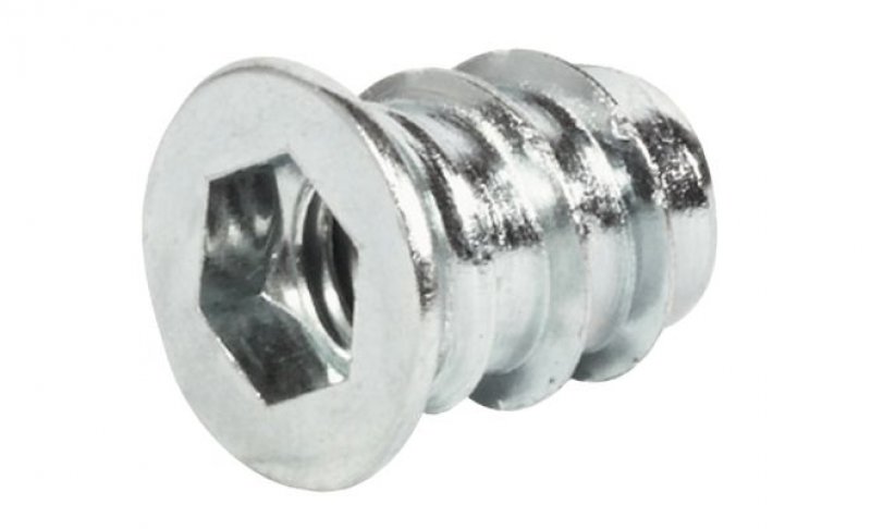 Závrtná matice M08x13 Zn bílý