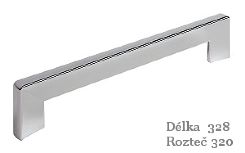 úchytka 2183-328 ZN1 chrom lesk