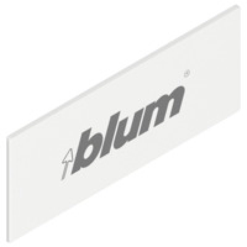 BLUM Krytka bočnice antaro bílá s nápisem BLUM