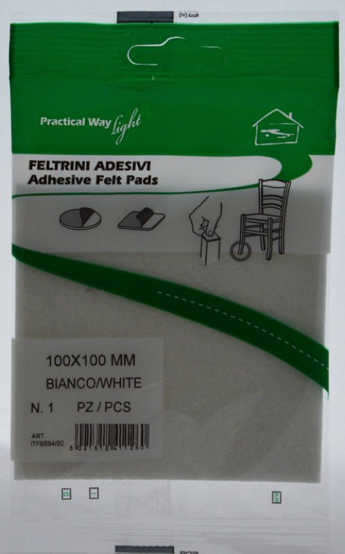 PRACTICAL WAY FILC 100x100x3,5 bílá - 1ks platíčko 