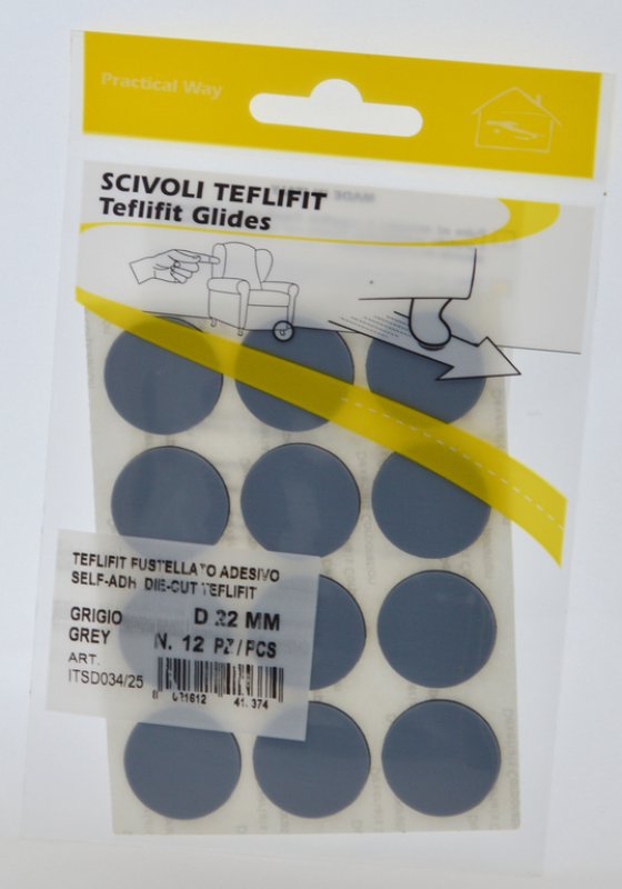 PRACTICAL WAY teflon samolepící 22 šedá - 12ks platíčko 