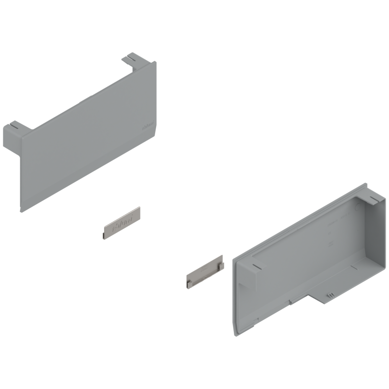 BLUM AVENTOS HK top, Sada krytek, P+L světle šedá