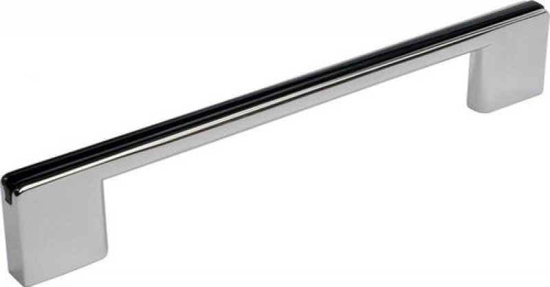 úchytka 2170-168 ZN1A3 chrom lesk, černá 128/160mm