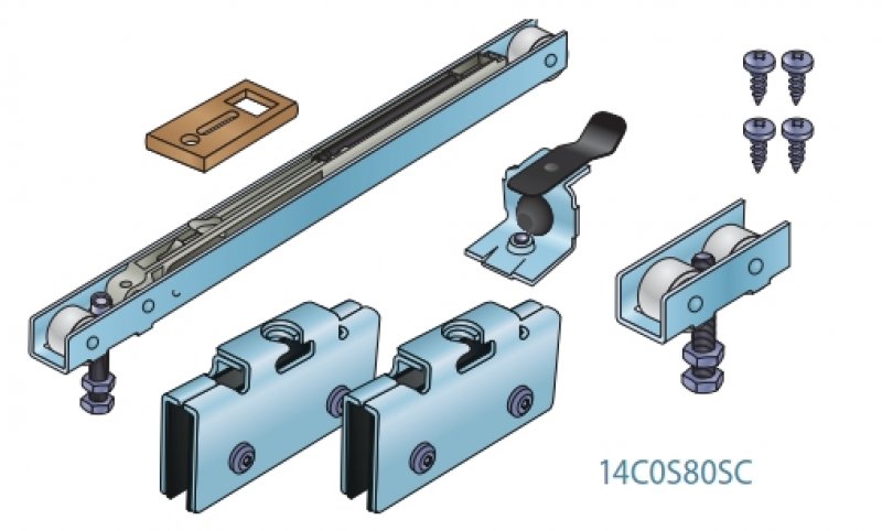 S80 sada kování GLASS SC T40