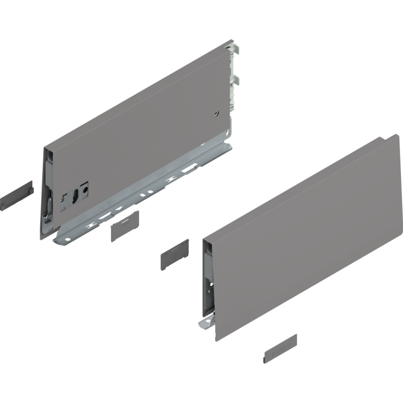 BLUM MERIVOBOX Bočnice "K" L+P 350 indium šedá mat