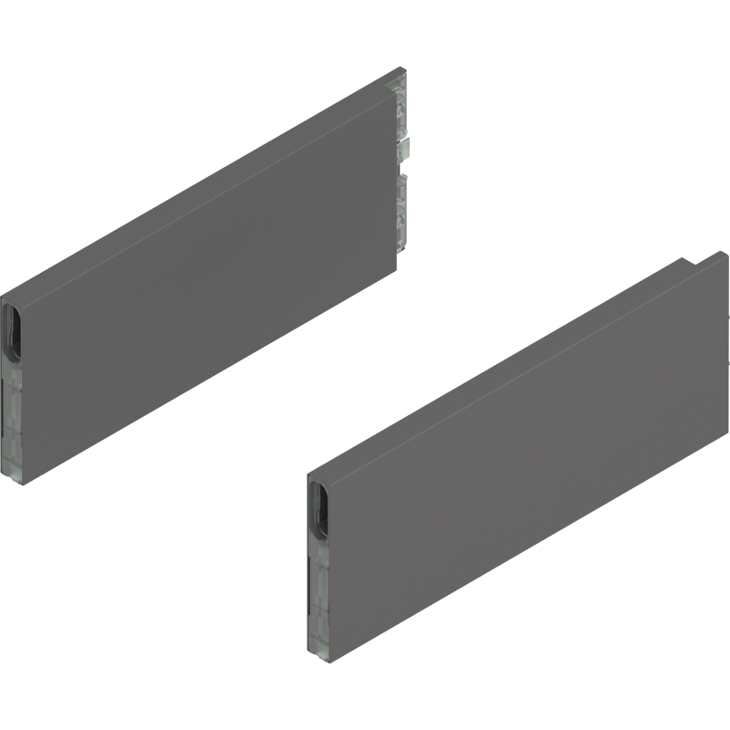 BLUM MERIVOBOX BOXCAP, 450mm, výška E, P+L, Orion šedá