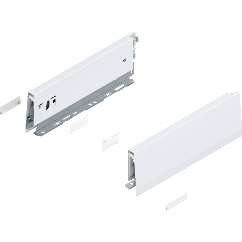 BLUM MERIVOBOX Bočnice "M" L+P 270 hedvábně bílá mat