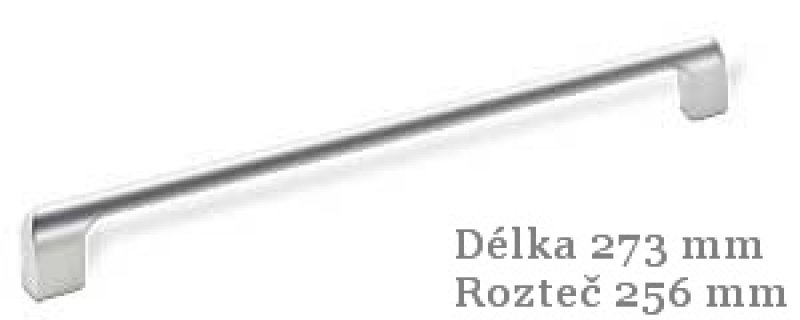 úchytka 1999-273 ZN2 Nikl matný 256mm