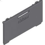 BLUM MERIVOBOX Krytka bočnice vnitřní Orion šedá s vyraž. BLUM