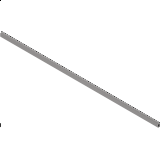 BLUM MERIVOBOX Reling příčný 1200 mm, ke zkrácení  indium šedá mat