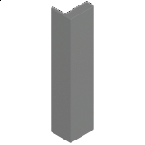 BLUM MERIVOBOX Krytka pro zadní držák zad "E" Indium šedá matná