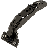 BLUM CLIP TOP 155° závěs NA VRUT s nulovým přesahem naložený BEZ PERA ČERNÝ ONYX