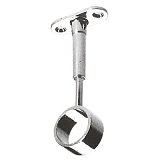 Držák šatní tyče kulatý 25mm průchozí CHROM