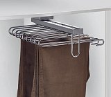 Výsuvný věšák na kalhoty Elegance - 9 ramen, 350x430x155 mm, chrom - hliník elox