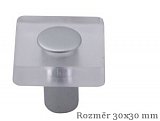 úchytka 8118-30 I SN1 MV11 knobka hliník bílý + akrylát čirý