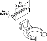HAFELE AXILO držák soklu narážecí 