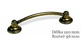 úchytka 812-120 ZN10 96mm staromosaz