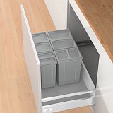 odpadkový koš - vklad Vario 600 - 1200, 17 l + 11 l + 8 l + 5 l