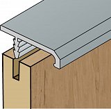 narážecí profil UKW11 3m STŘÍBRNÝ ELOX