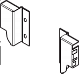 BLUM Držák zad "M" L+P bílý ANTARO