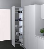 INOXA Potravinová skříň MAXI s BL,š.500/1515-1865mm, 4koše, drátěný chrom