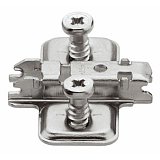 BLUM CLIP podložka křížová 0mm s EUROŠROUBY pro montáž proti sobě v laminu 18mm