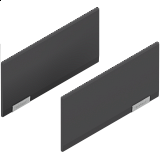 BLUM AVENTOS HK INTEGROVANÝ, sada krytek TMAVĚ ŠEDÁ