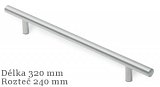 úchytka 885-320 ZN21 12/240mm nikl jemně broušený