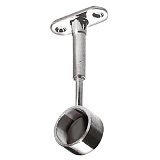 Držák šatní tyče kulatý pr.25mm zavřený CHROM