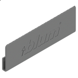 BLUM MERIVOBOX Krytka bočnice vnější Indium šedá matná s vyraž. BLUM