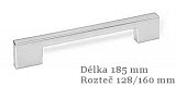 úchytka 1956-185  ZN1 chrom lesk 128/160 mm
