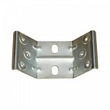 úchyt stolové nohy rohový Zn bílý