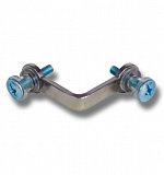 Spojka na skleněné vitríny Claw - sklo/sklo - dvoucestá