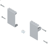 BLUM Držák čela L+P ŠEDÝ pro vnitřní zásuvku "M" TANDEMBOX antaro anx
