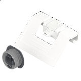 BLUM Antaro úchytka pro vnitřní zásuvku + unašeč bílá