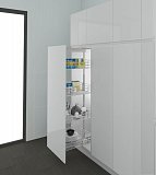 INOXA Potravinová skříň MAXI s BL,š.400/1170-1520mm, 3koše, drátěný chrom