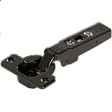 BLUM CLIP TOP 95° závěs NA VRUT pro silná dvířka naložený BEZ PERA ČERNÝ ONYX