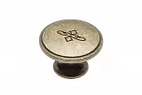 Úchytka slitinová knobka OLBIA, antická mosaz