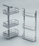 Horní police výsuvná dělená 3+3košů do 50cm