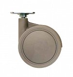 SISO-nábytkové dvojité kolečko Garda 76mm otočné s plotničkou 