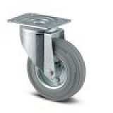 Kolečko pro lehká transportní zařízení 160mm, otočné, plotýnka, 3370DIR160P63
