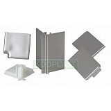 set elementů k těsnícímu profilu L40 - nerez vnitřní